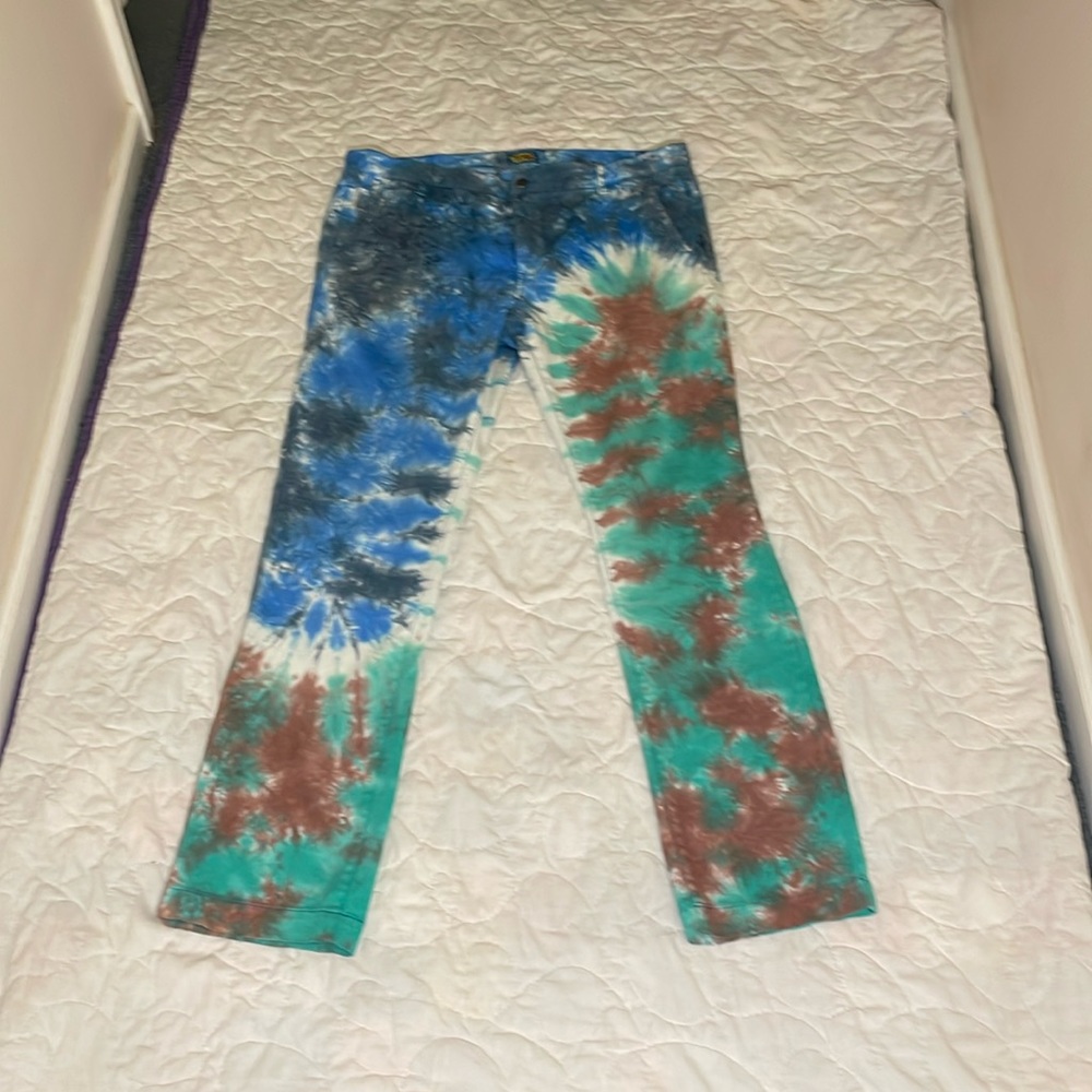 Teenage Brand Have a Real Nice Day Tie Dyed Jeans Size 36